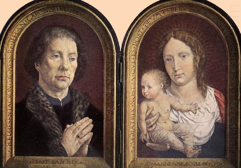 Diptych of Jean Carondelet sdg, GOSSAERT, Jan (Mabuse)